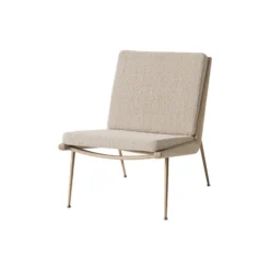 Boomerang HM1 loungestol, Karakorum 003/messing/sæbebehandlet eg