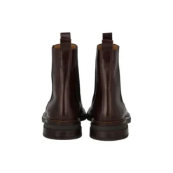 Boot with elastic, dark brown/dark brown