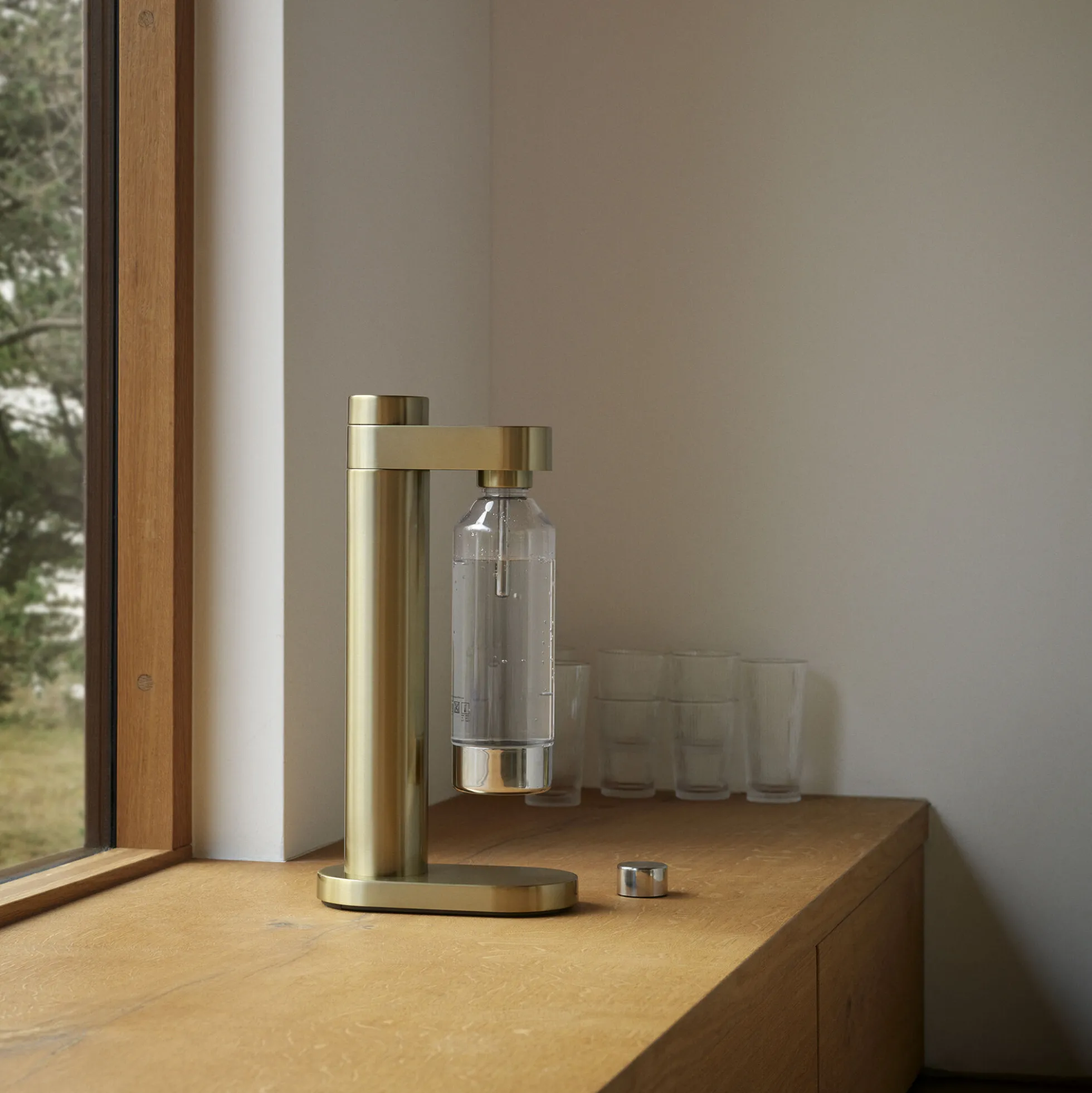 Brus kulsyremaskine, brushed brass