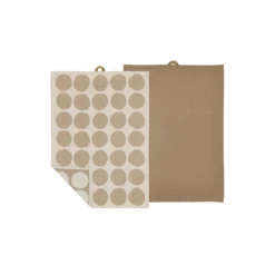 Bubbles viskestykke, warm taupe