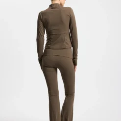 Butter Soft Flare Tights All day, dark brown