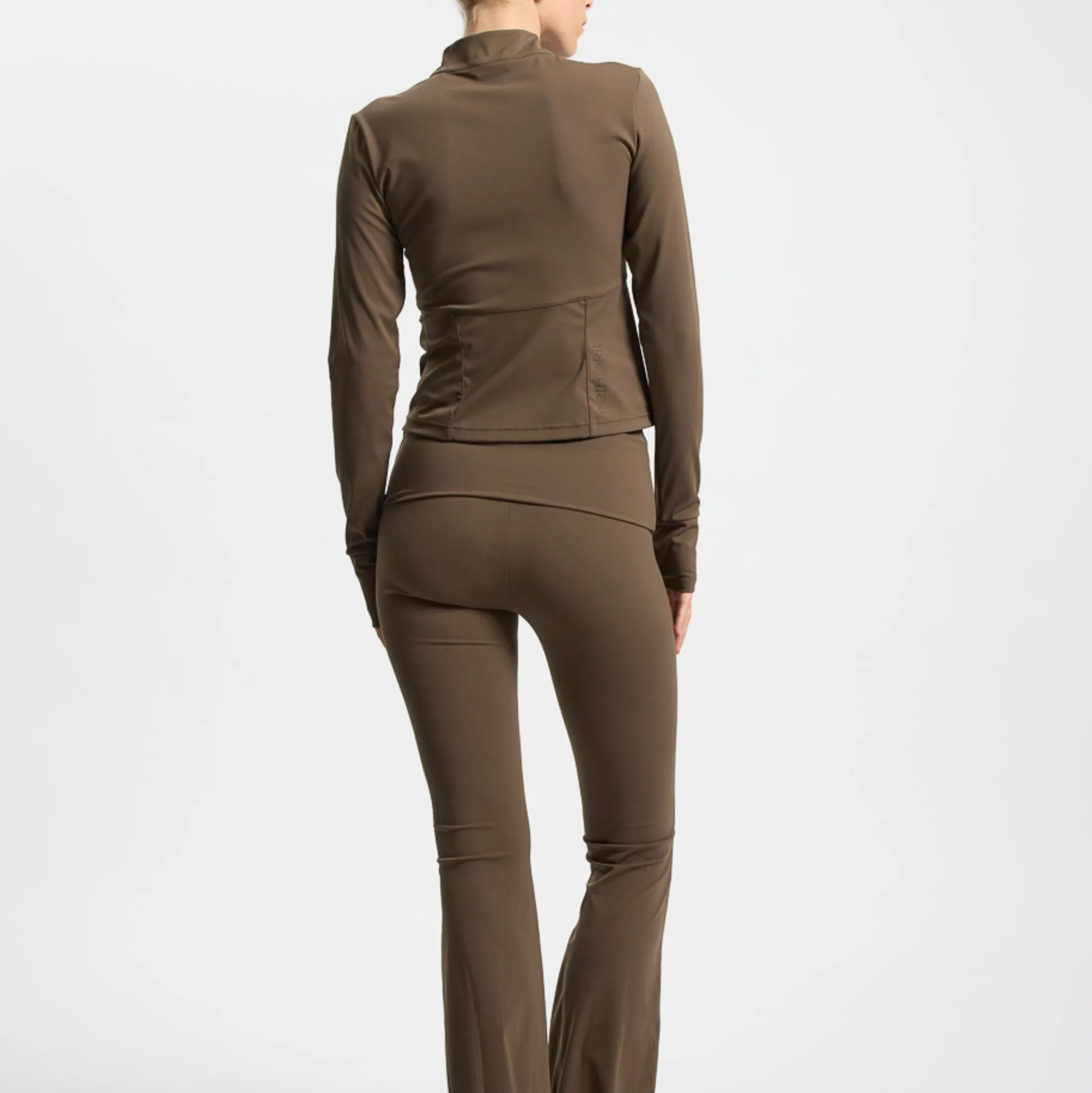 Butter Soft Flare Tights All day, dark brown