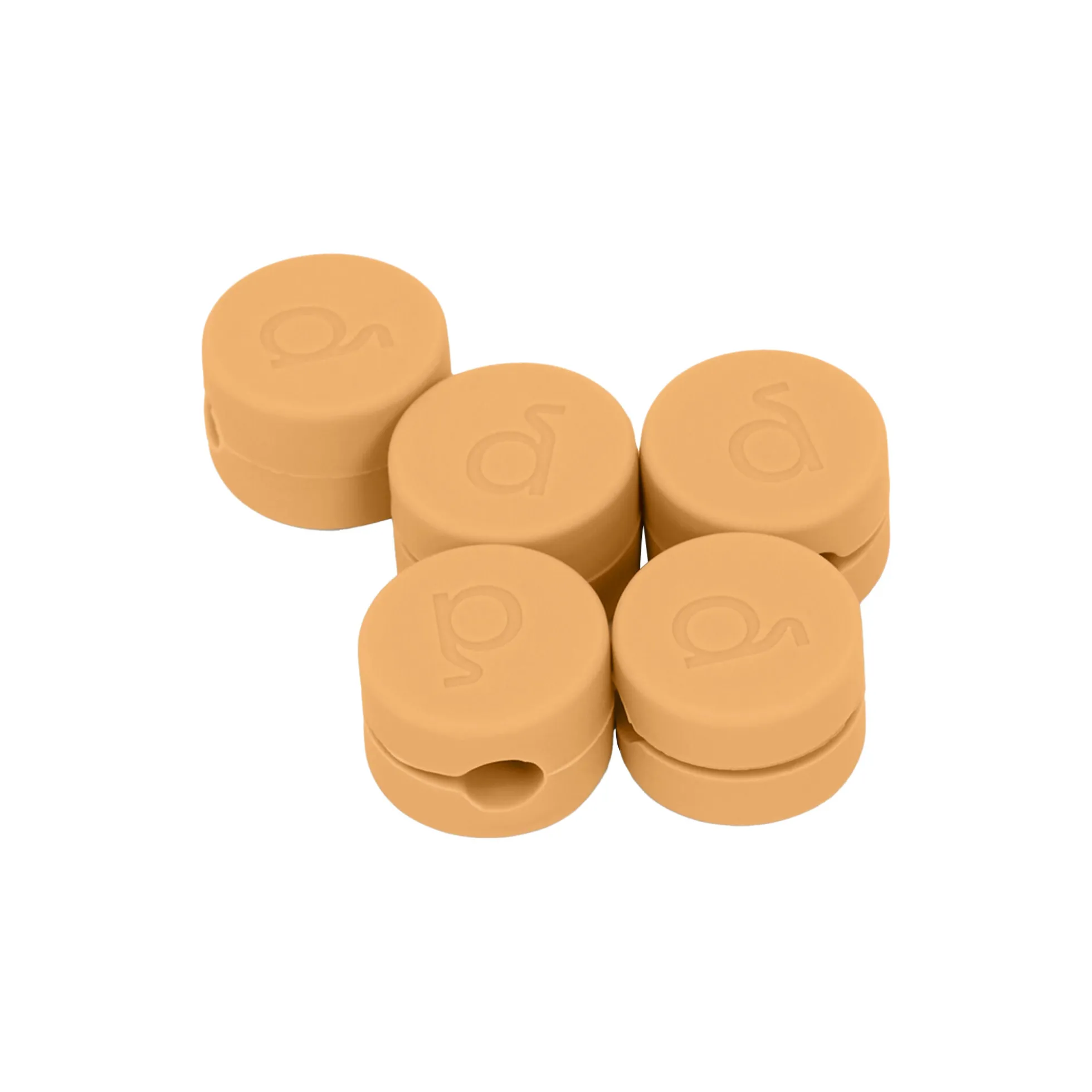 Cable Clips, apricot
