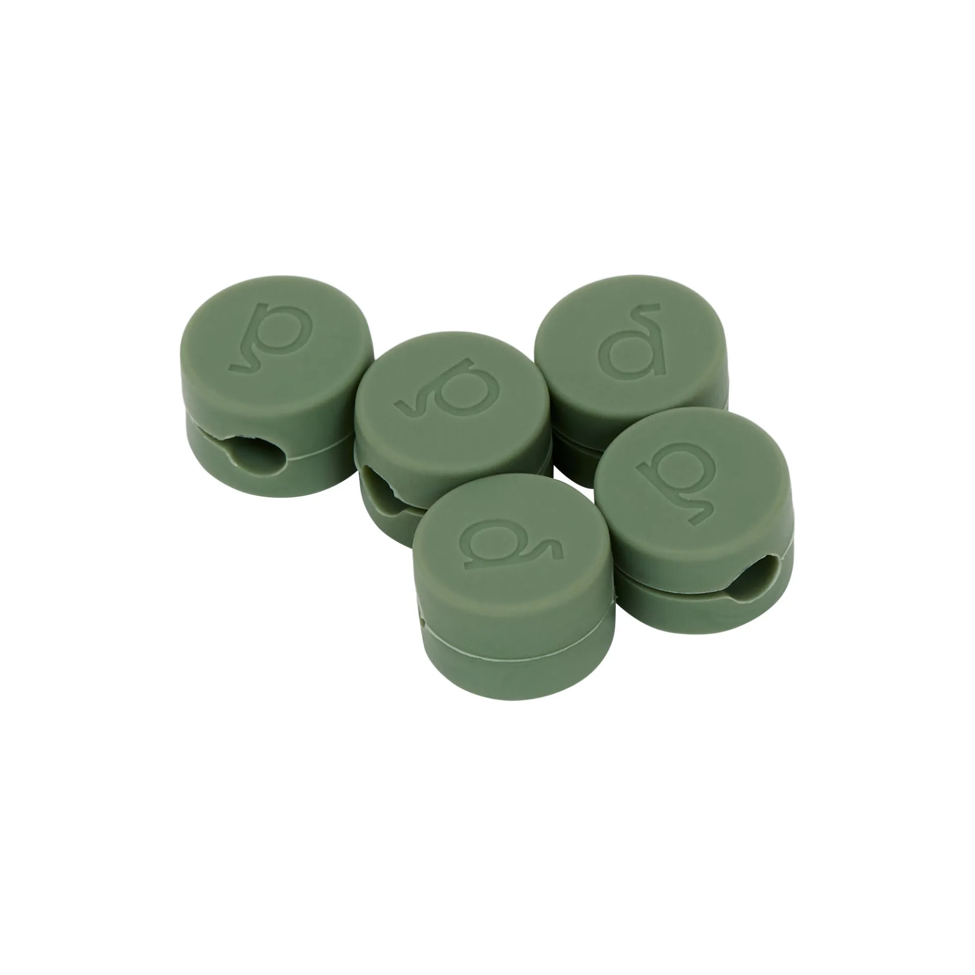 Cable Clips, mossy green