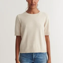 Cady SS O-neck, natural melange