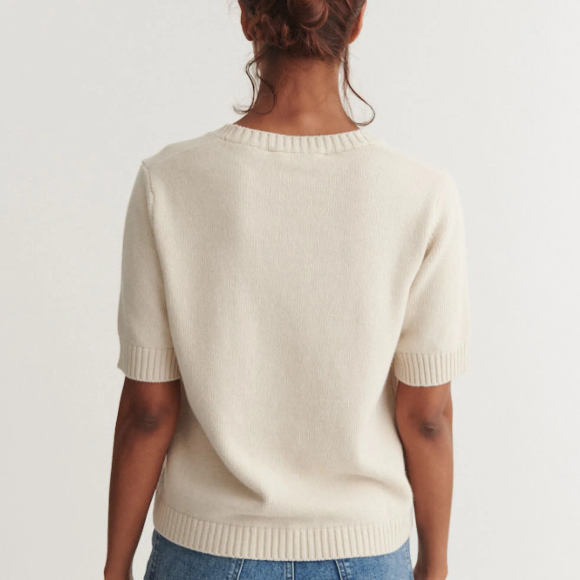 Cady SS O-neck, natural melange