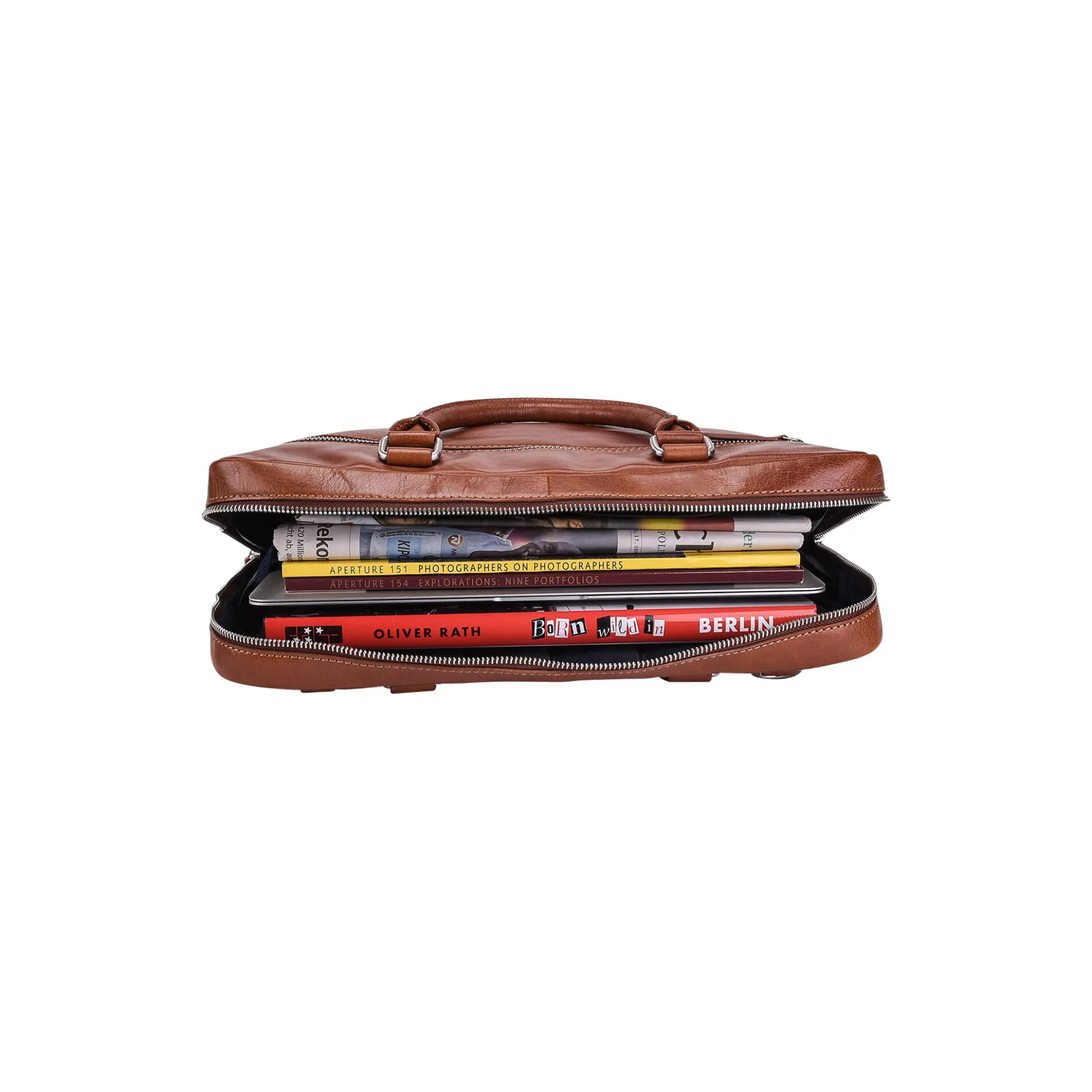 Cambridge computertaske single, cognac