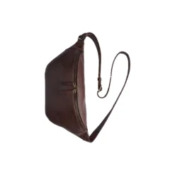 CamdenMBG Bum Bag Soft Vintage, chocolate brown w/br. gold