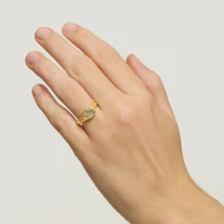 Cammi Ring, rainbow moonstone