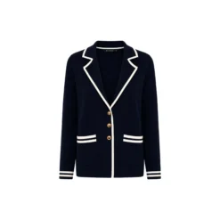 Cardigan Milano Knit, navy/offwh