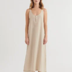 Carina Tank Dress, natural melange