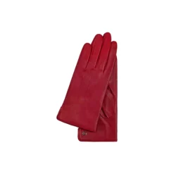 Carla læderhandske, crimson