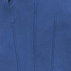Carla læderhandske, denim blue
