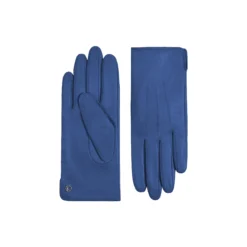 Carla læderhandske, denim blue