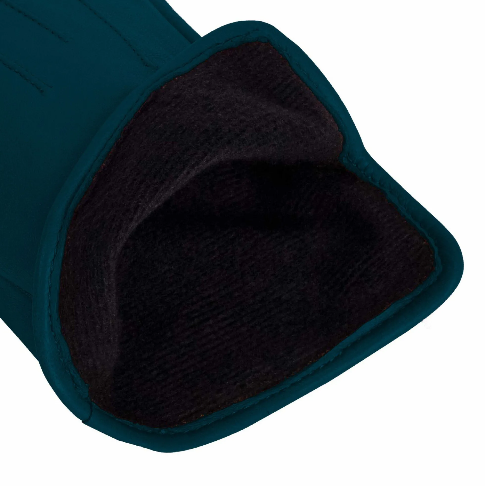 Carla læderhandske, teal