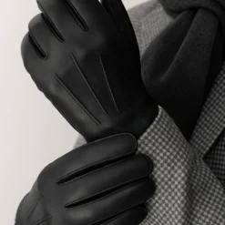 Carl læderhandske, black