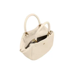 Carré Soft Handbag S, macadamia white