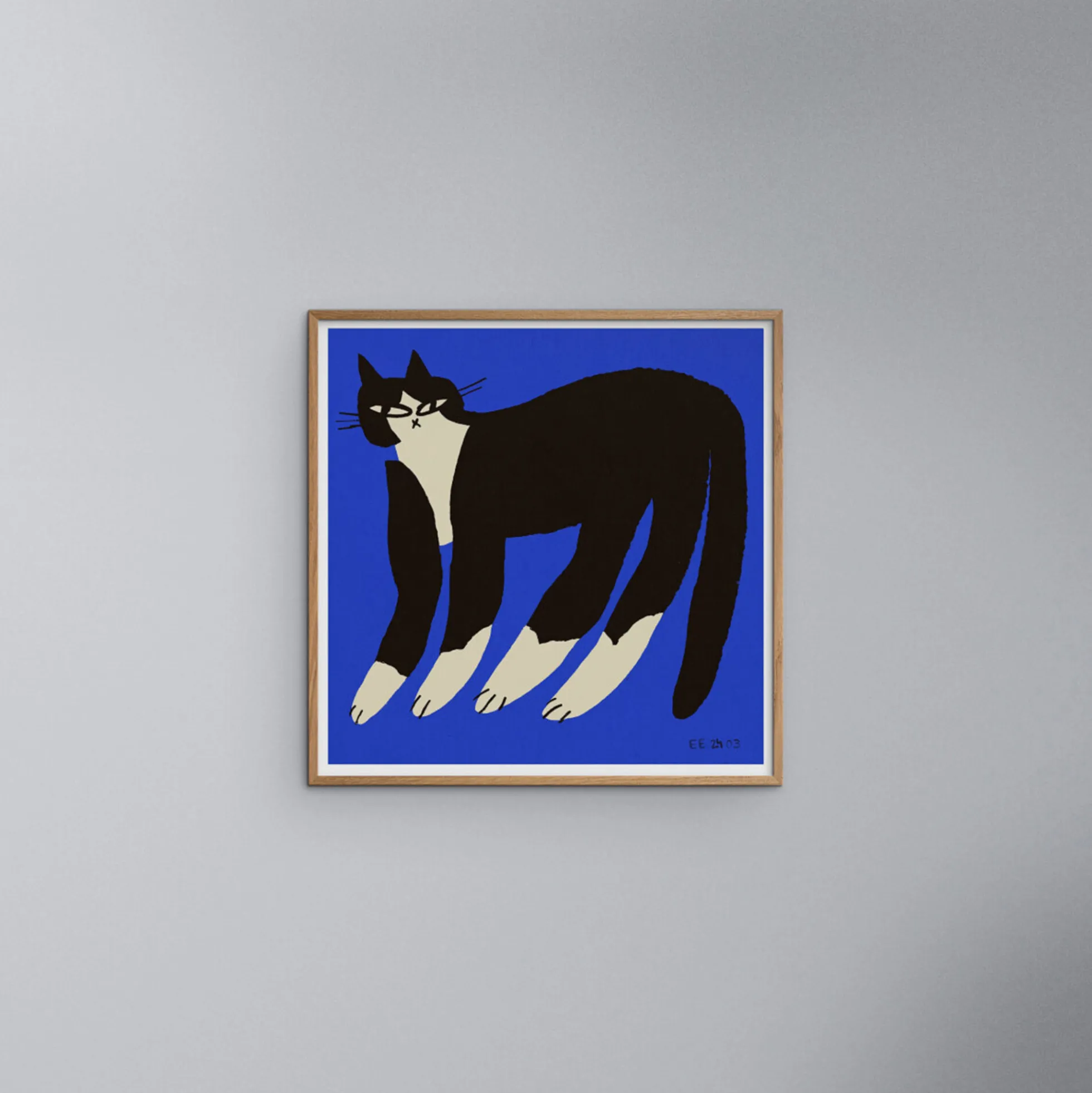 Cat in Blue