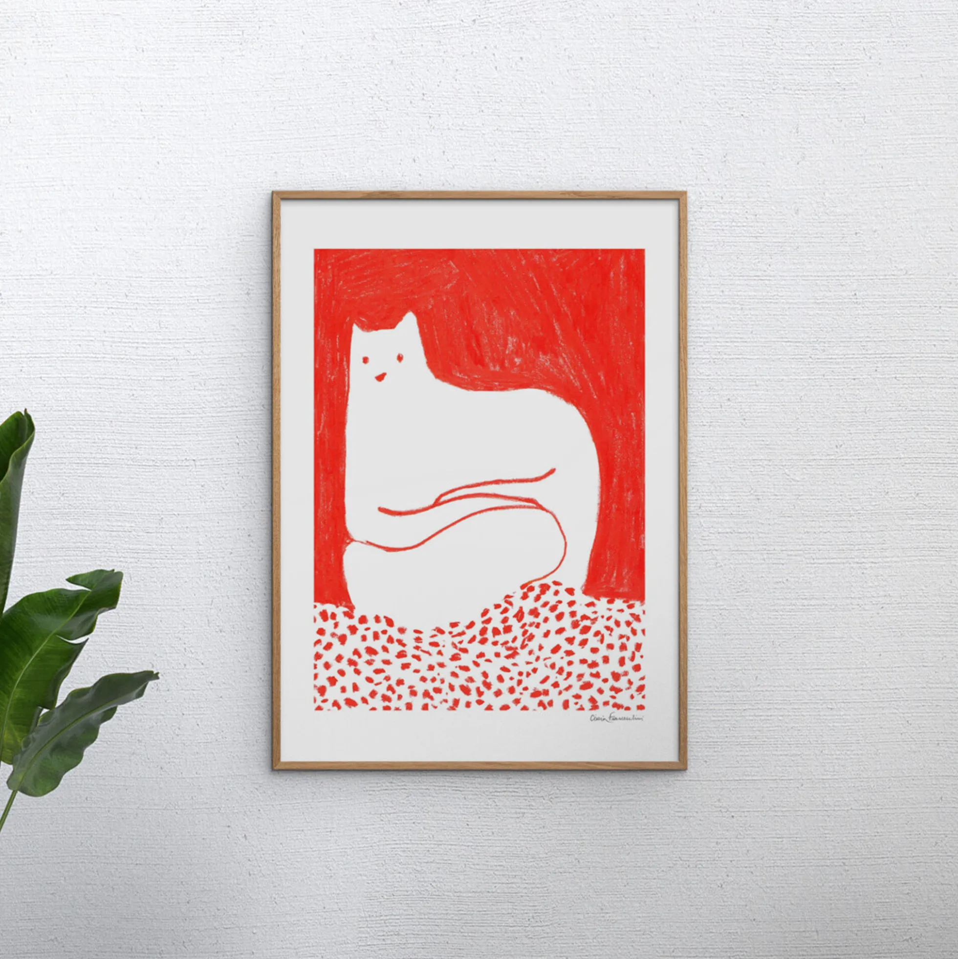 Cat in Red