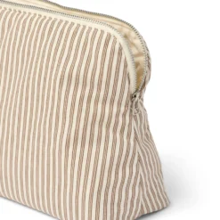 Celia toilettaske, brown beach stripe