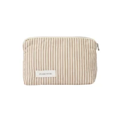 Celia toilettaske mini, brown beach stripe