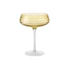 Champagne Coupe Triple Cut, amber