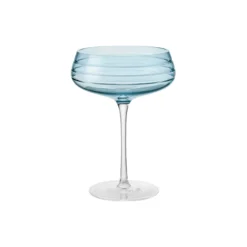 Champagne Coupe Triple Cut, blue