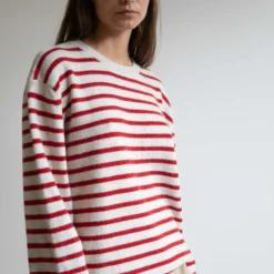 Charlie striktrøje, red creme