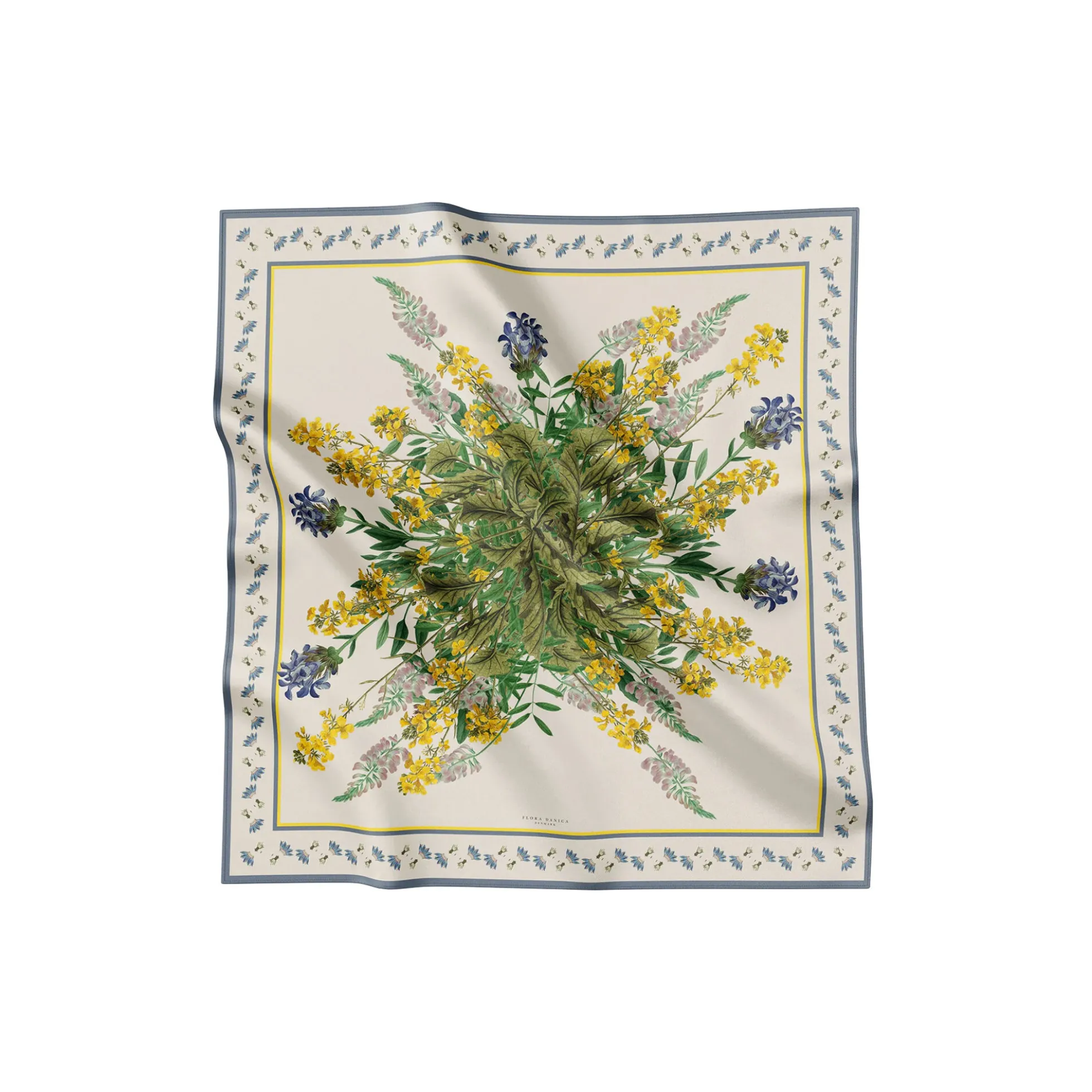Cheerful Bouquet silketørklæde, beige