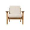 CH290 loungestol, 1501 eggshell/olieret eg