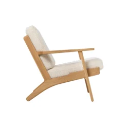 CH290 loungestol, 1501 eggshell/olieret eg