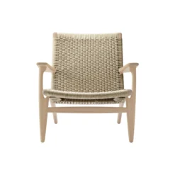 CH25 loungestol, hvidolieret eg/natur