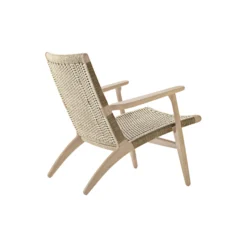 CH25 loungestol, hvidolieret eg/natur