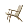 CH25 loungestol, olieret eg/natur