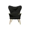 CH78 Mama Bear loungestol, dark green/sæbebehandlet eg