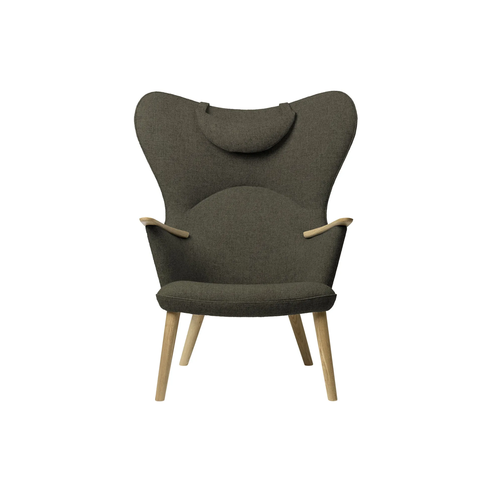 CH78 Mama Bear loungestol, green/olieret eg