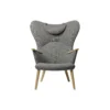 CH78 Mama Bear loungestol, grey/olieret eg