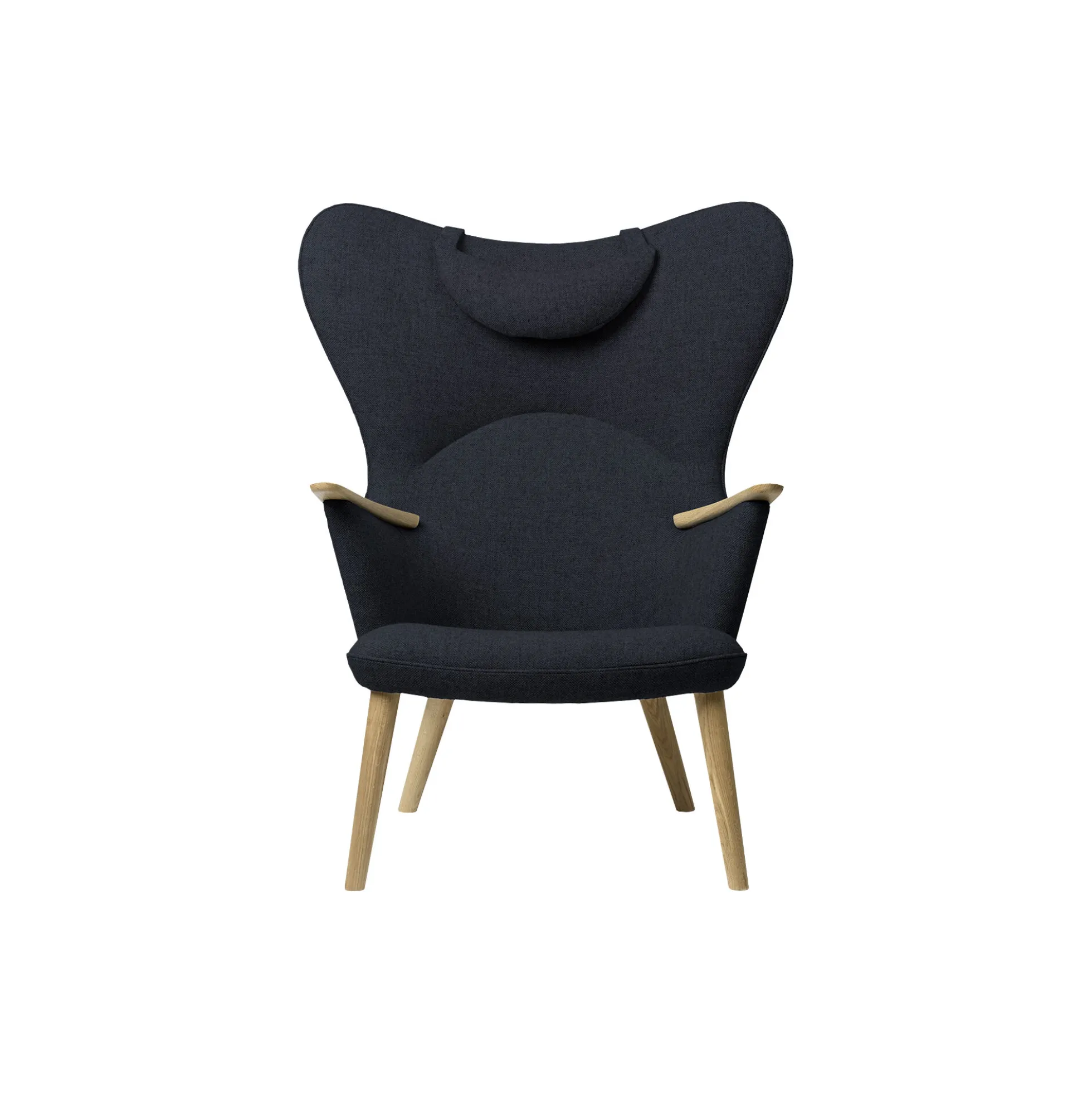 CH78 Mama Bear loungestol, navy/olieret eg