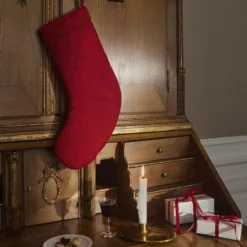 CHRISTMAS julesok, deep red