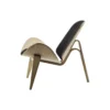 CH07 Skalstolen loungestol, lakeret eg/sort