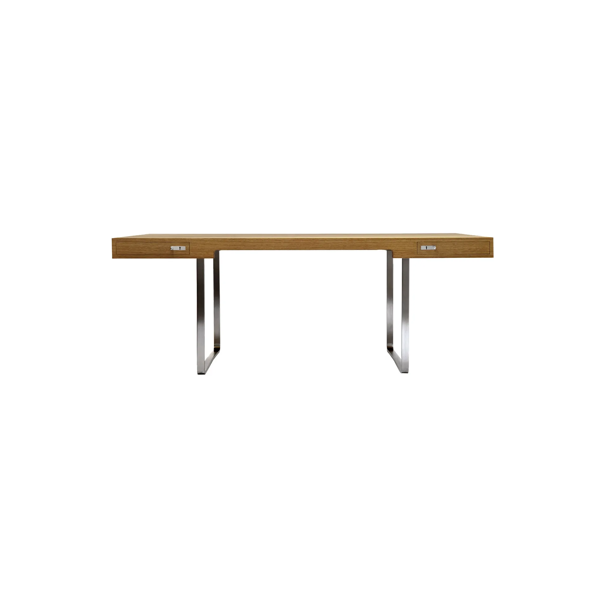 CH110 skrivebord, hvidolieret eg
