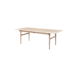 CH327 spisebord, hvidolieret eg