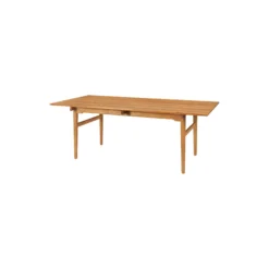 CH327 spisebord, olieret teak/olieret eg