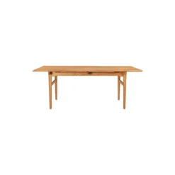 CH327 spisebord, olieret teak/olieret eg