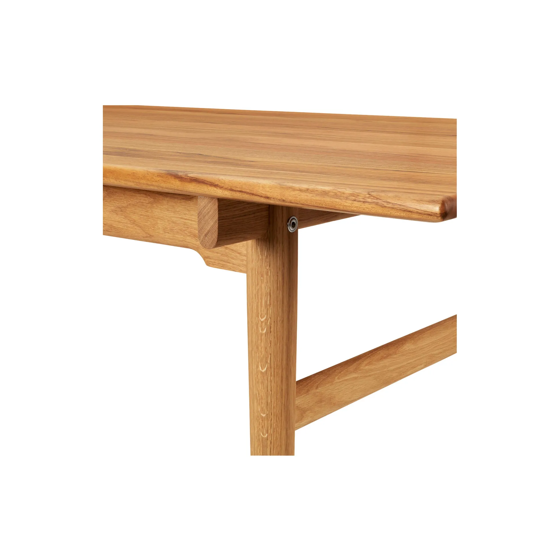 CH327 spisebord, olieret teak/olieret eg