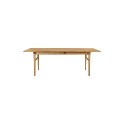CH327 spisebord, olieret teak/olieret eg
