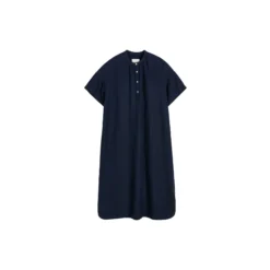 Cille Dress Linen, navy