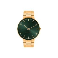 City Hall armbåndsur, green/gold/matt gold