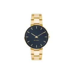 City Hall armbåndsur, oxford blue/gold/gold