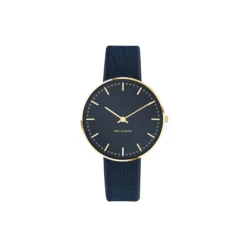 City Hall Bangle armbåndsur, oxford blue/gold/gold